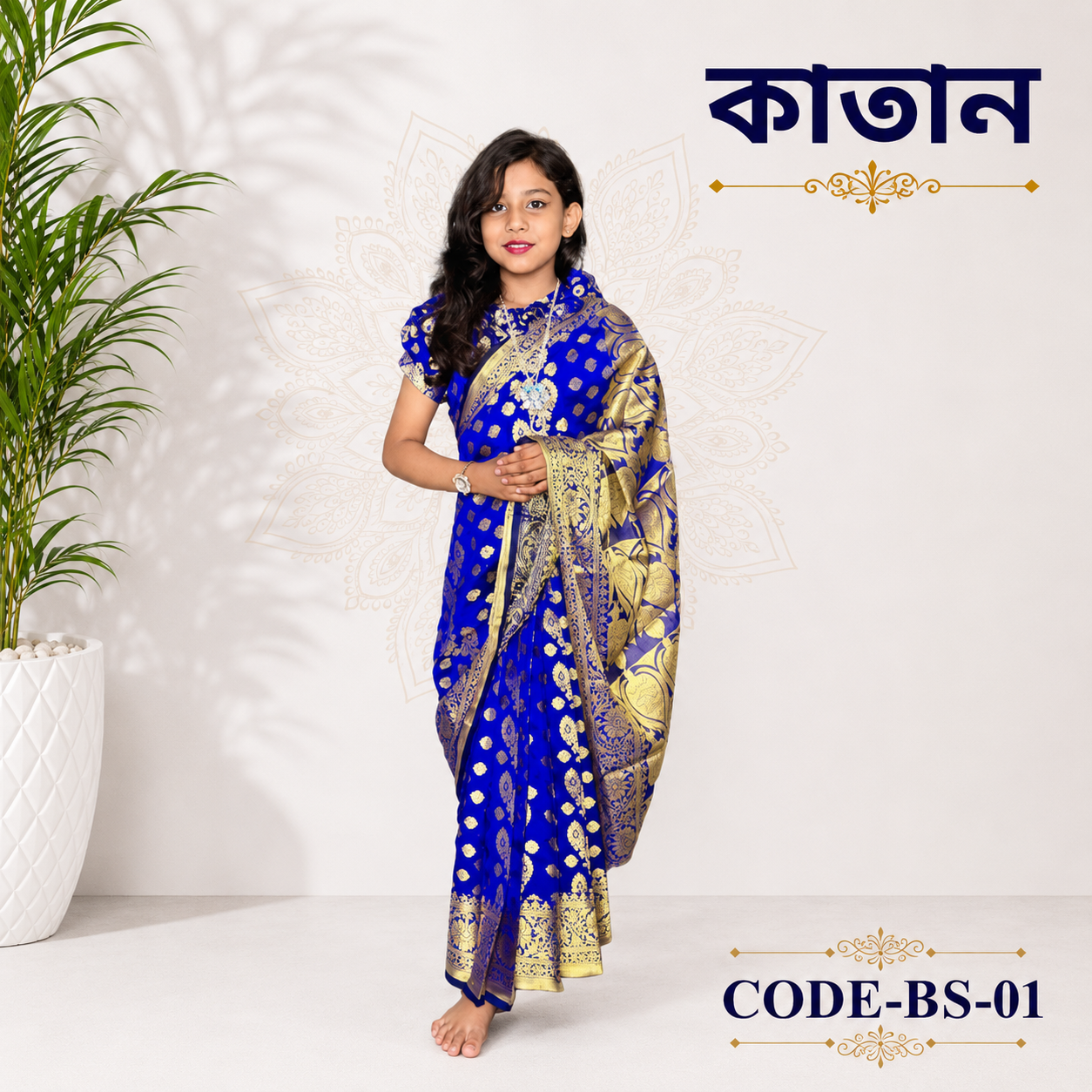 ready saree (bs 01)কাতান ready saree (bs 01)কাতান