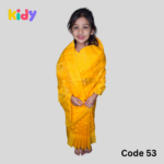 Ready Saree (Code-MS-BS-53)-হলুদ জামদানী - Image 3